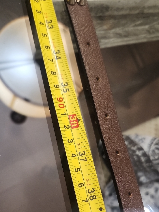 Studded Black Leather Belt with Silver Hardware - Women - Picture 5 of 6